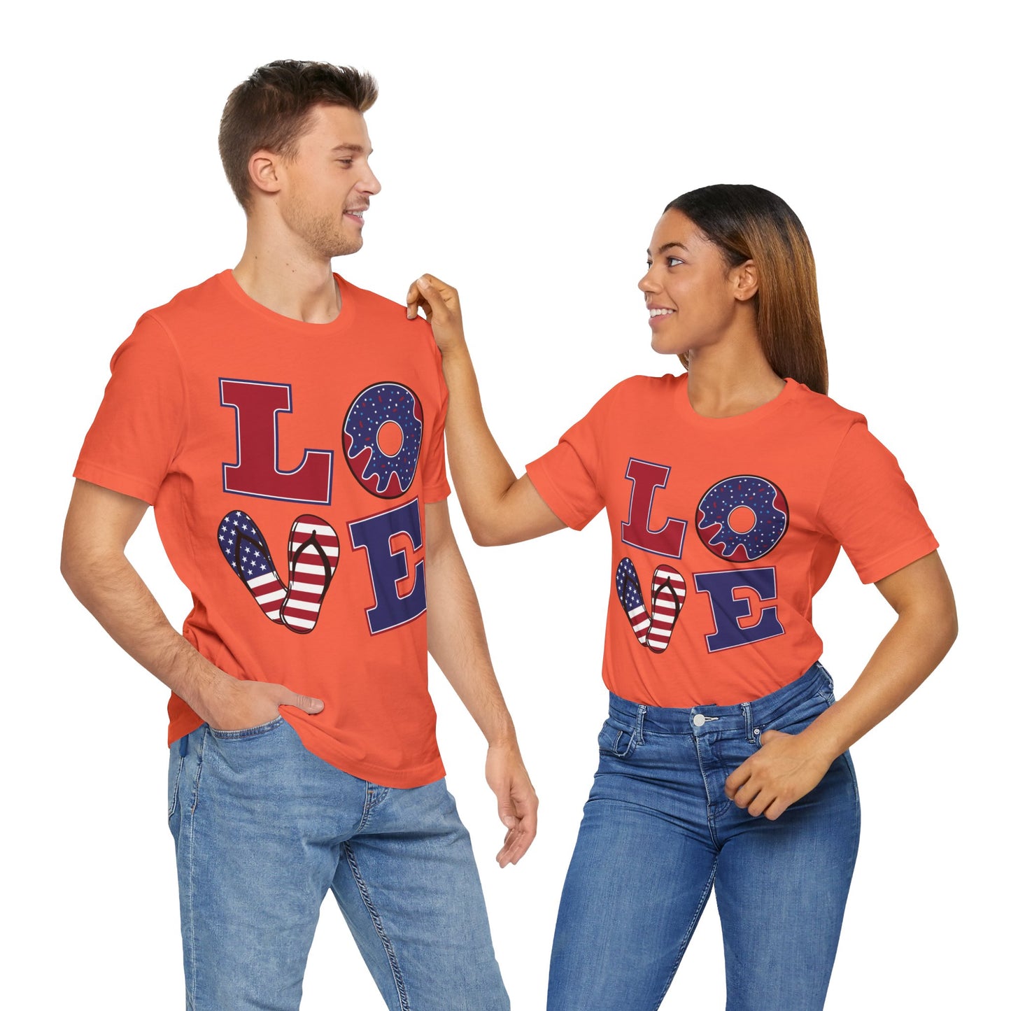 Patriotic Love Unisex Jersey Short Sleeve Tee