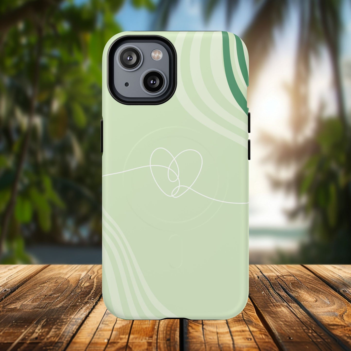 Loving Lines Tough iPhone Magnetic Cases, Eco-Friendly Gift, Birthday Present, iPhone 14, iPhone 15, iPhone 16, Pro, Pro Max, Plus MagSafe Protection Case.