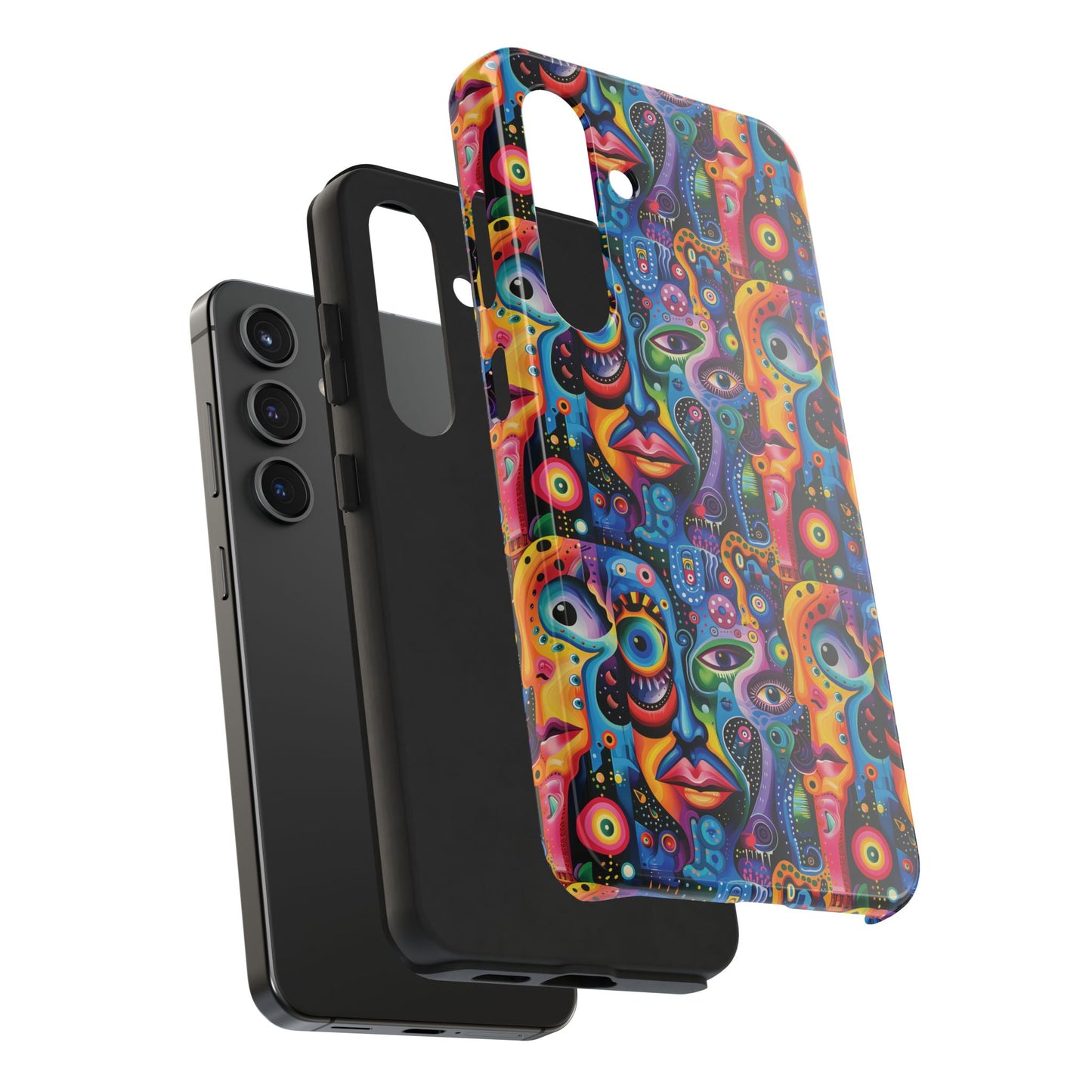 Psychedelic Visions Vibrant Art iPhone and Samsung Phone Case - Stylish Tough Case for Artists & Creatives.