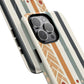 Terracotta Trails Tough Magnetic iPhone Cases for Everyday Use, Floral Patterned Stability Case, Gift for Her, Durable iPhone Accessory.