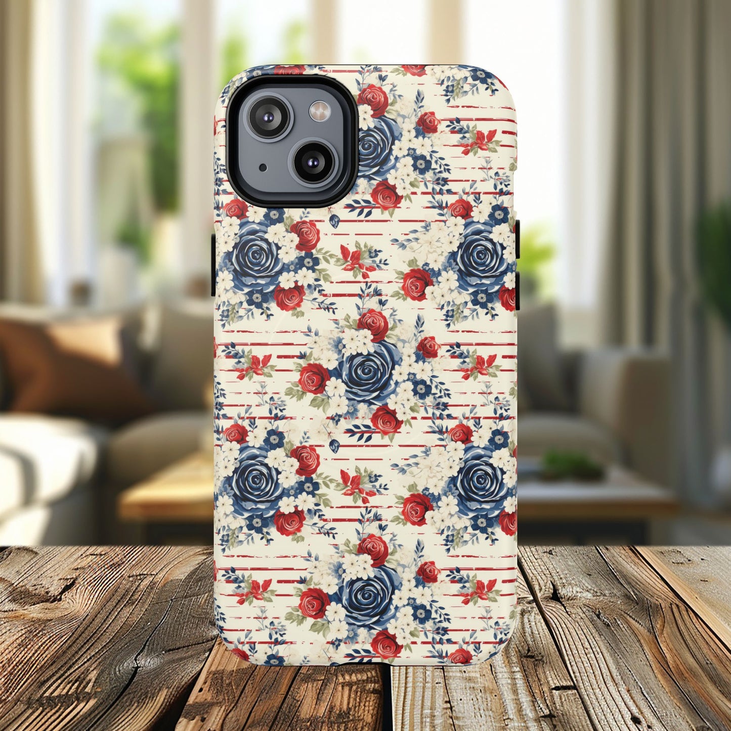 Rose & Glory Tough iPhone Magnetic Case, Vibrant Protective Cover, Stylish Gift for Her, Floral Design, iPhone Accessories, Anniversary Gift