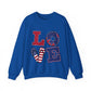 Patriotic LOVE Unisex Heavy Blend™ Crewneck Sweatshirt