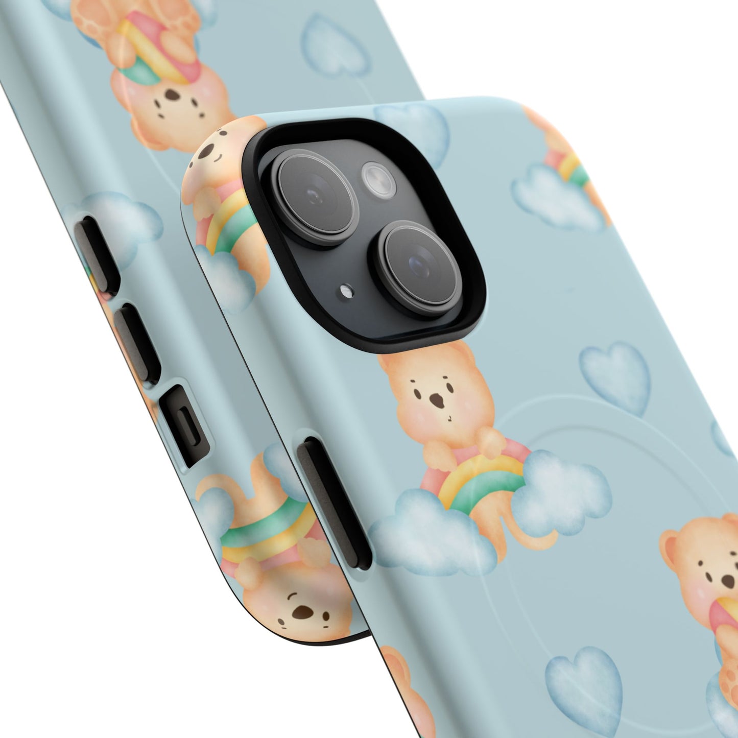 Cute Bear Magnetic iPhone Case, Kid-Friendly iPhone Cover, Stylish Cell Accessory, Gift for Kids, Durable Design for Any Occasion