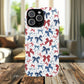 Patriotic Coquette Tough iPhone Magnetic Case, Stylish Gift for Her, Summer Celebrations, Cute Bow Design