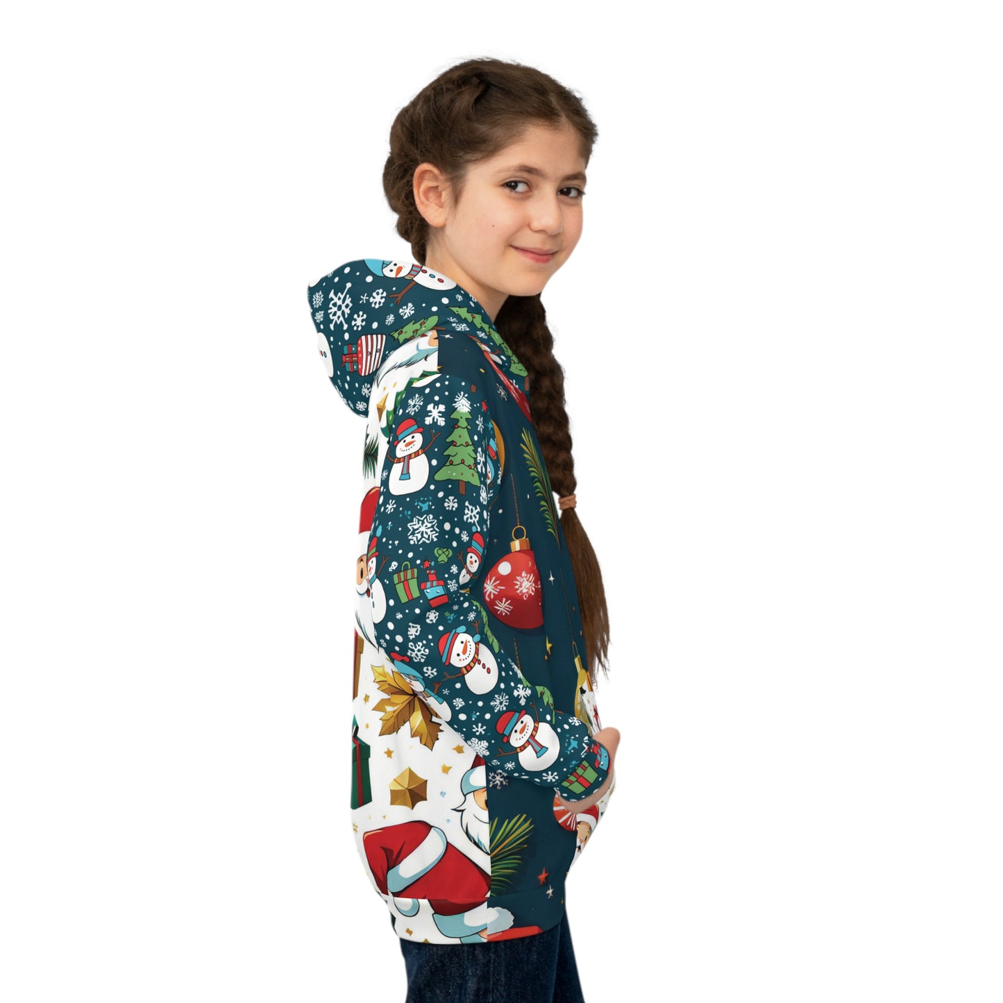 That Ugly Christmas Kids Hoodie with Custom Print - Trendy Children's Fashion