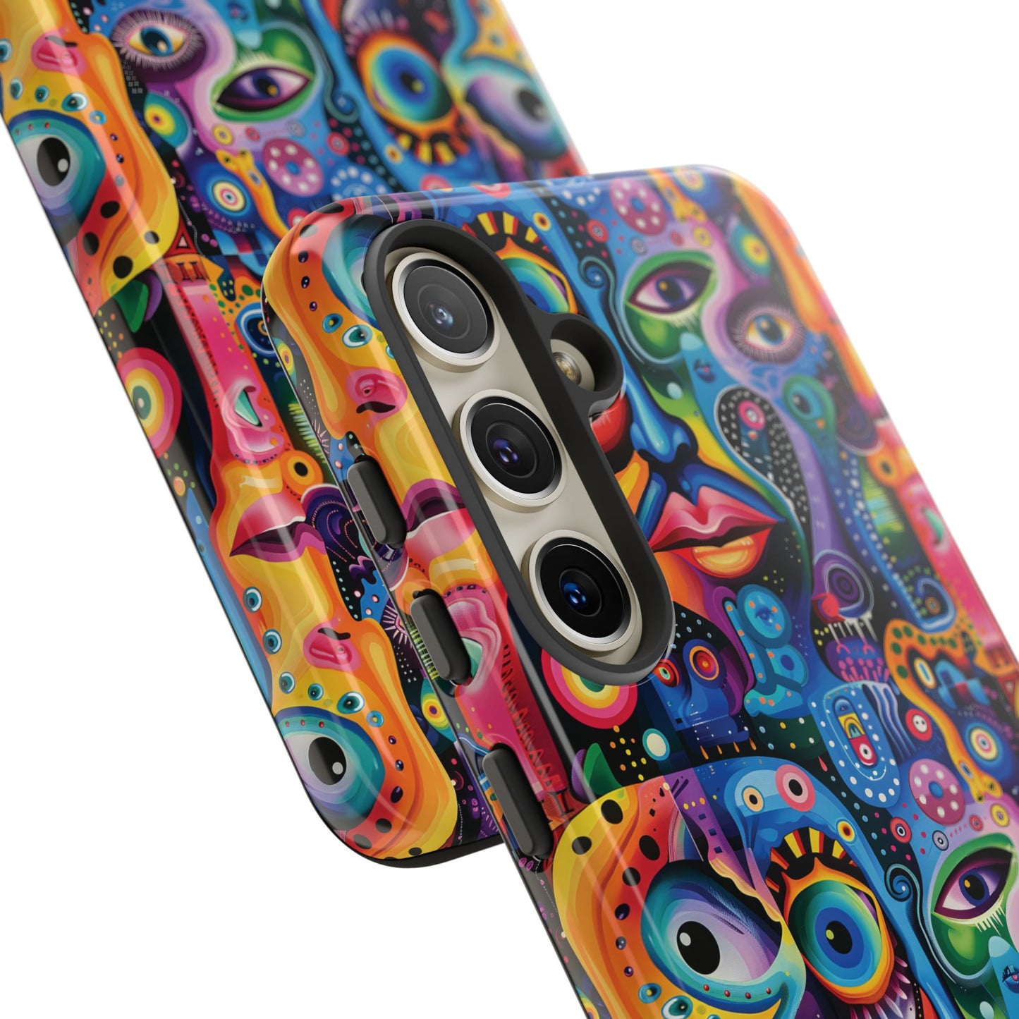 Psychedelic Visions Vibrant Samsung, iPhone and Google Pixel Phone Cases - Colorful Artistic Design