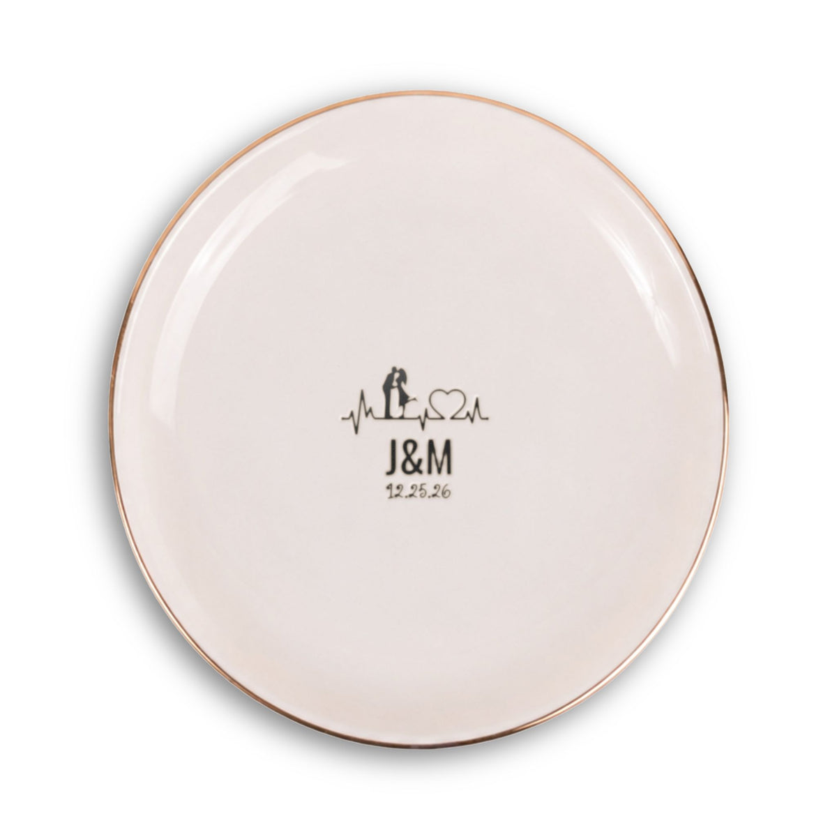 Personalized Ceramic Trinket Tray – Elegant Jewelry & Keepsake Dish