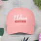 Classic Embroidery Dad Cap with 'ELOHIM, GENESIS 1:1' - Faith-Based Hat, Casual Wear, Gift for Dad, Christian Accessory, Summer Fashion
