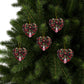 Corquette Bow Ceramic Ornaments, 2-Side Print, (1pc, 3pcs, 5pcs, 10pcs)