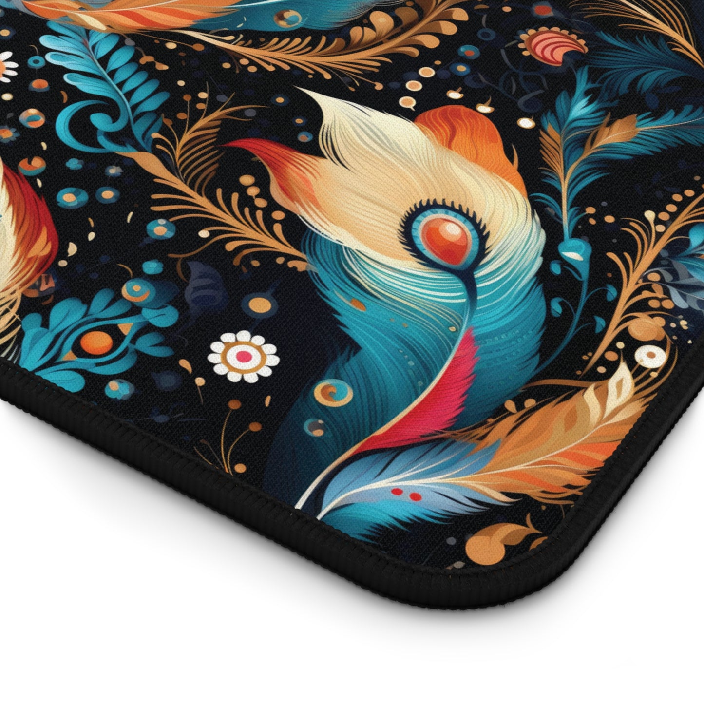 Ethereal Feathers Desk Mat