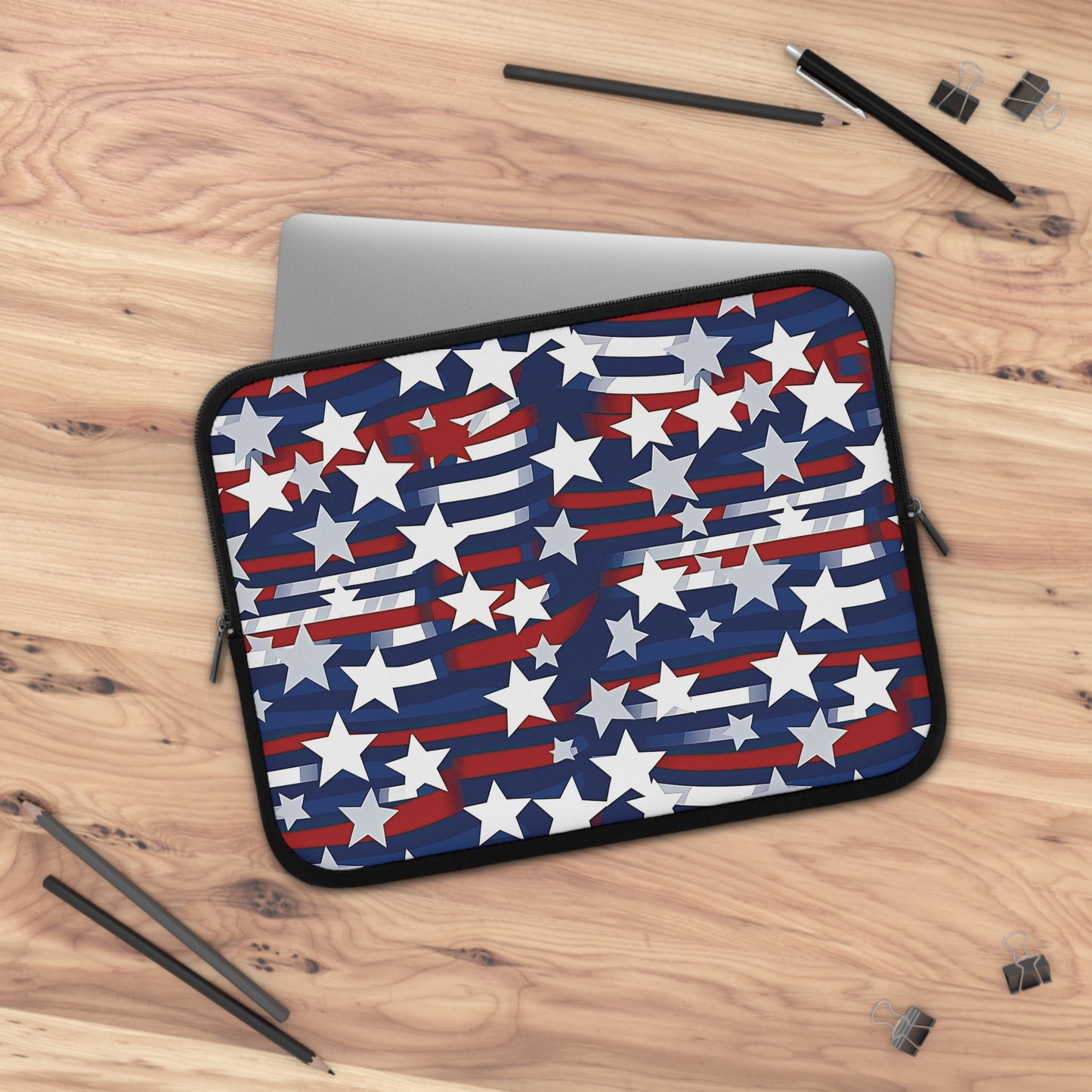 Patriotic Waves Laptop Sleeve