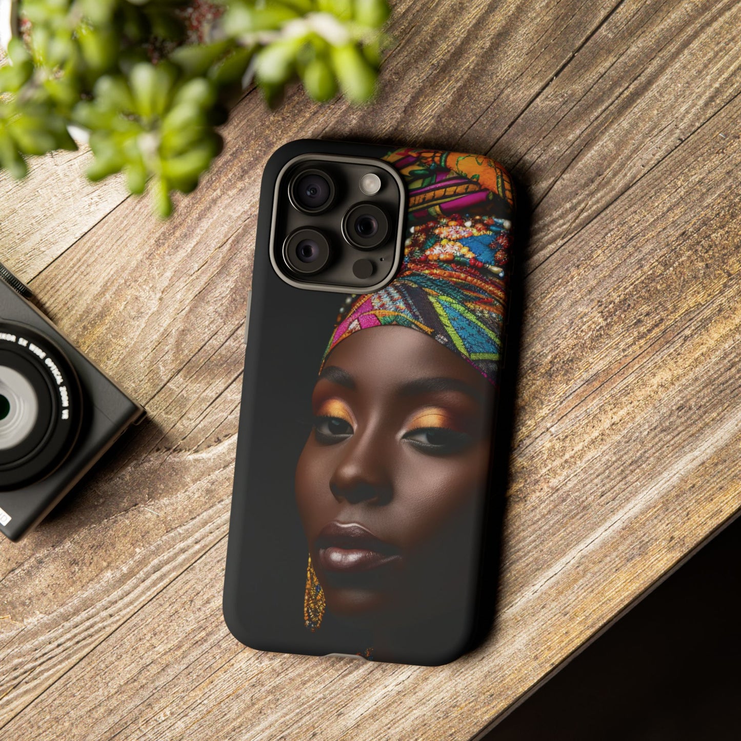 Regal Reflections: African Majesty Tough Google Pixel, iPhone and Samsung Cases.