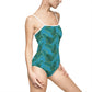 Turquoise Tropical Bliss Women's One-piece Swimsuit (AOP)