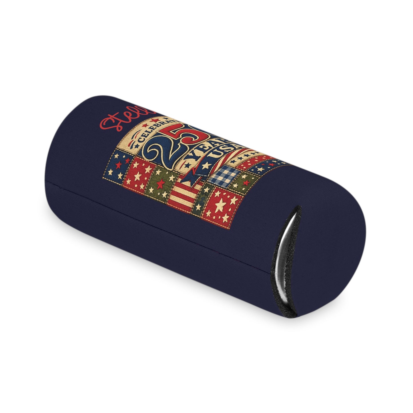 250 Years USA Can Cooler — Personalized Fourth of July Patriotic Beverage Holder