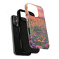 Floral Sunset Phone Case, Tough Magnetic Cases for iPhone, Nature Lover Gift, Durable Protection, Eco-Friendly Phone Accessory