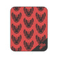 Eagle Pattern Picnic Blanket — Red & Black Outdoor Blanket with Custom Corner Name