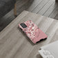 Personalized Cherry Blossom Tough Phone Case — Pink Floral Protective Case for Samsung & Google