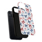 Patriotic Coquette Tough iPhone Magnetic Case, Stylish Gift for Her, Summer Celebrations, Cute Bow Design