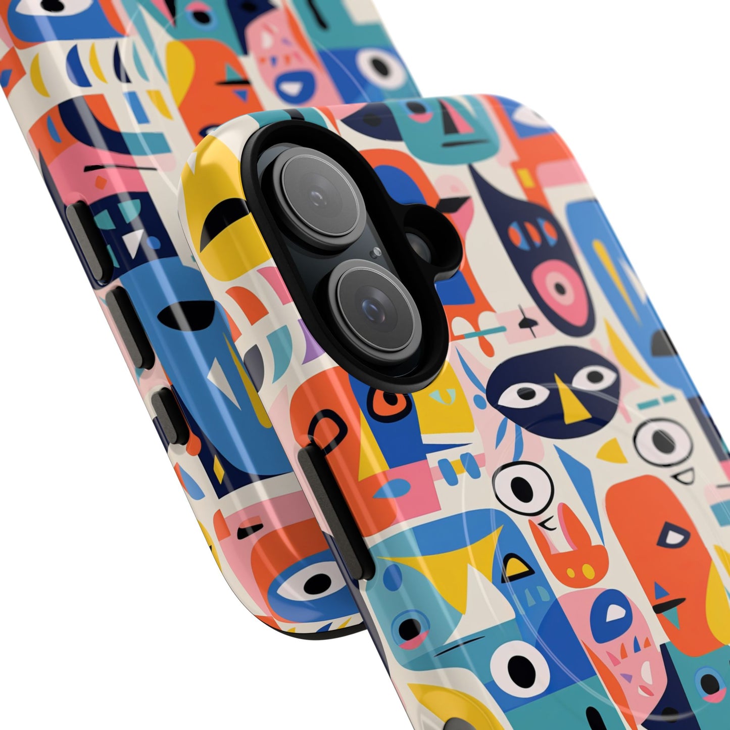 Personalized Vibrant Phone Case,  Magnetic iPhone Cover, Colorful Abstract Protection, Trendy Gift, Unique Tech Accessory, Art Phone Case