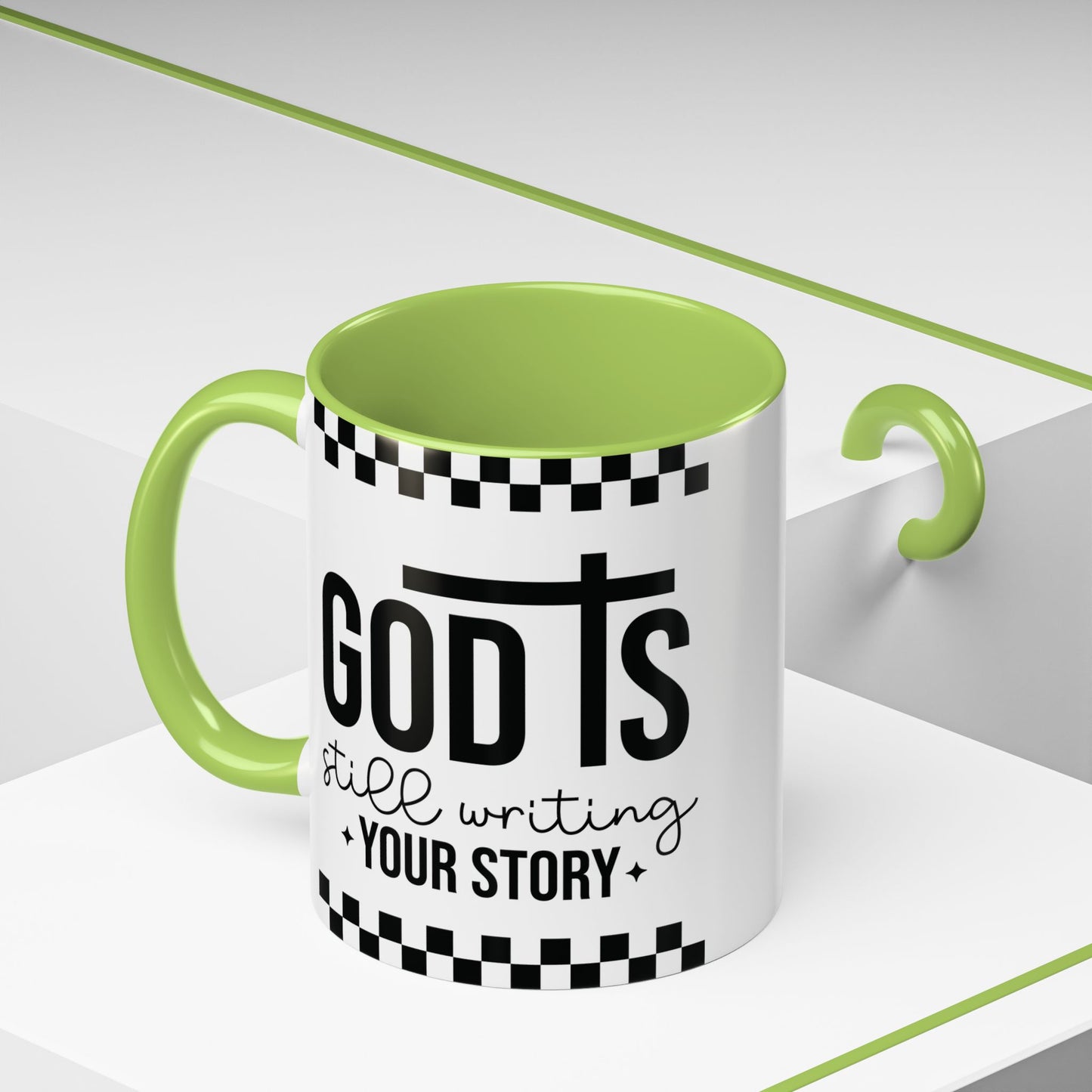 God is Still Writing My Story Accent Coffee Mug