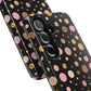 Personalized Gold & Pink Confetti Tough Phone Case — Glitter Dot Protective Phone Cover