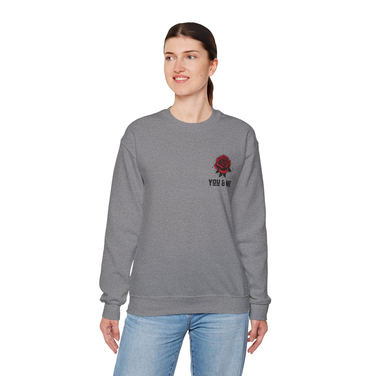 You and Me Valentines Unisex Heavy Blend™ Crewneck Sweatshirt.