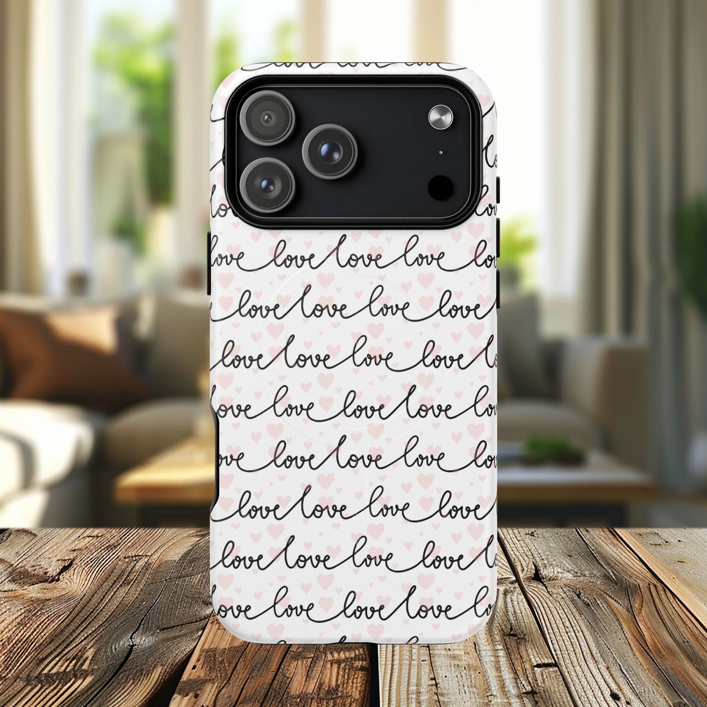 Endless Love Tough iPhone Magnetic Case - Love Design, Gift for Her, Cute iPhone Accessory, Birthday, Anniversary, Valentine's Day