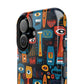 Personalized Colorful Abstract Faces Clear Impact-Resistant Case