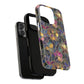 Chromatic Bloom Tough iPhone Magnetic Case, Tough iPhone Cover, Floral iPhone Accessory, Birthday Gift, Elegant Tech Decor, MagSafe Stained Glass Pattern.
