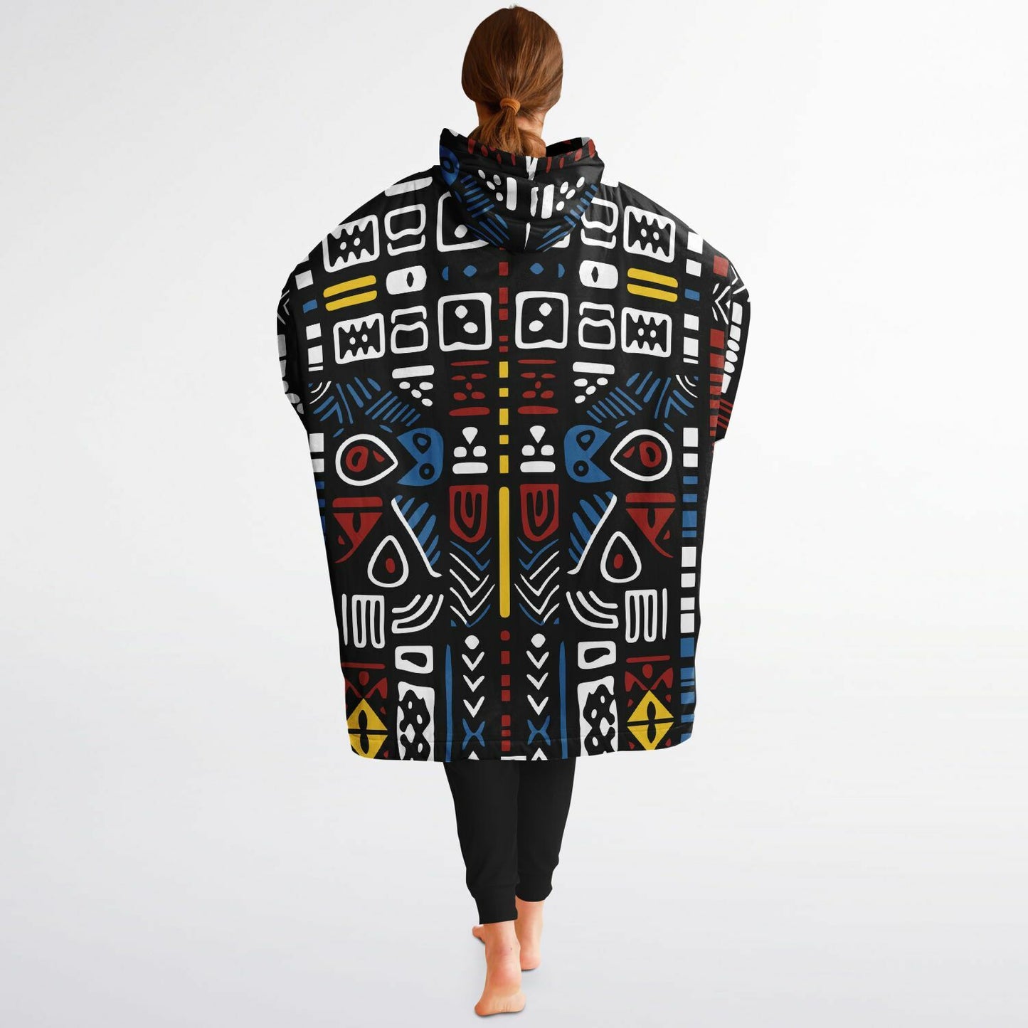 Geometric Harmony Snug Hoodie - AOP