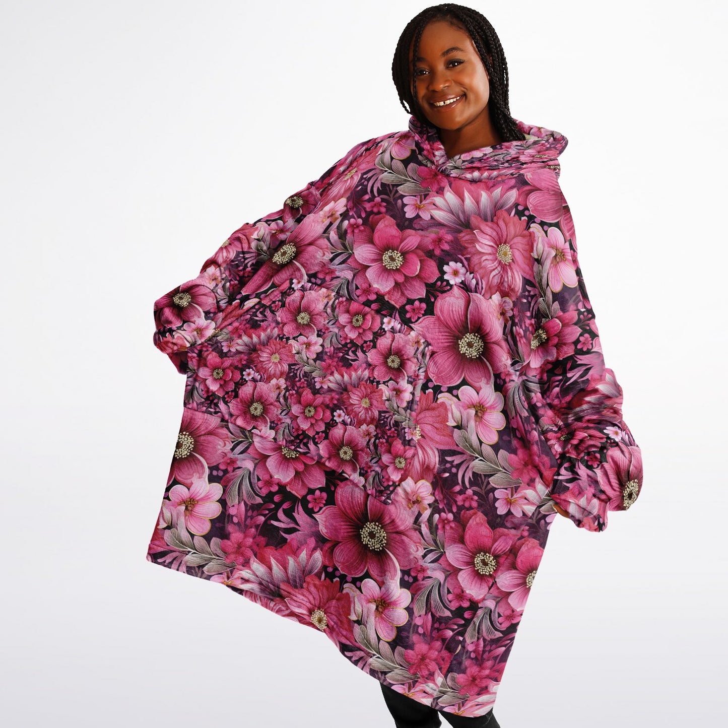 Peony Dreams Snug Hoodie Economy - AOP