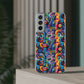 Psychedelic Visions Flexi iPhone and Samsung Case - Colorful Abstract Design.
