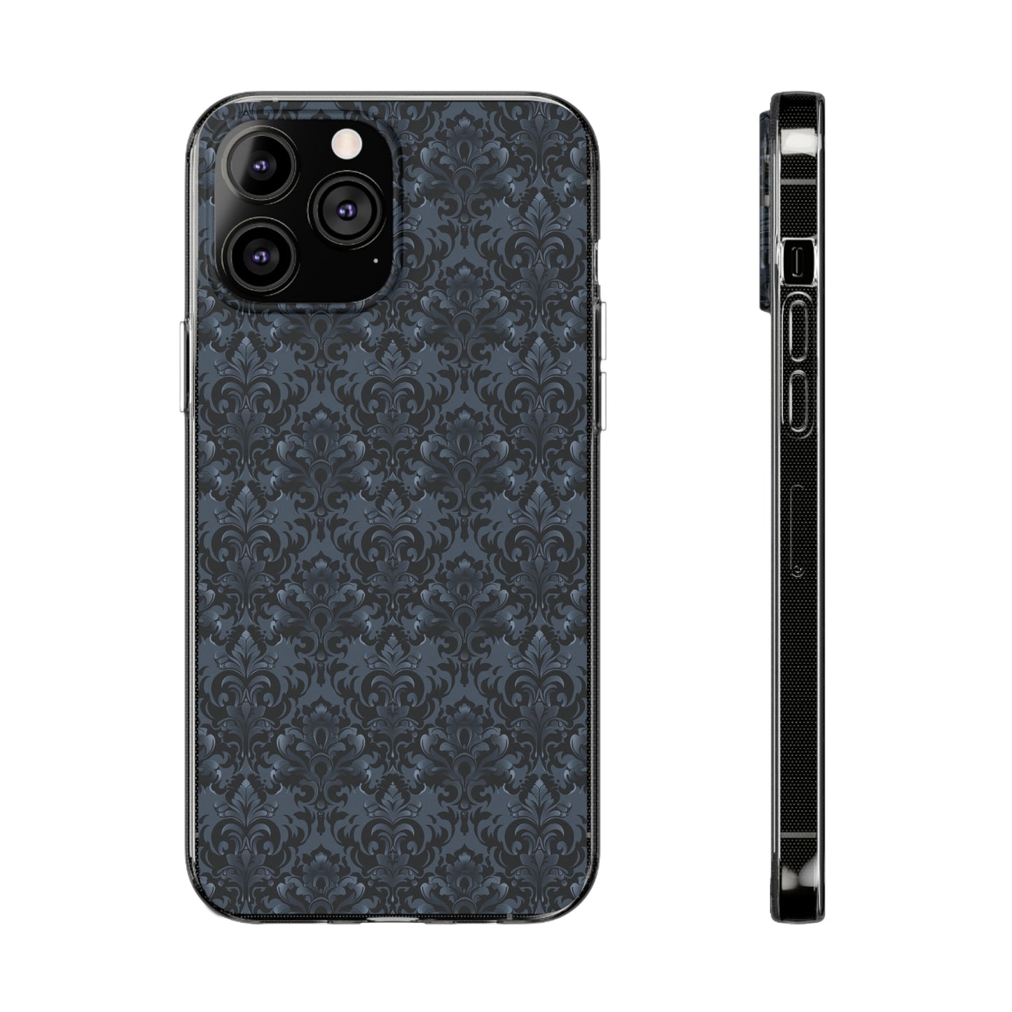 Opulent Dusk Clear Silicone iPhone Cases