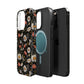 Blossom Elegance: Noir Garden Magnetic Tough iPhone Cases