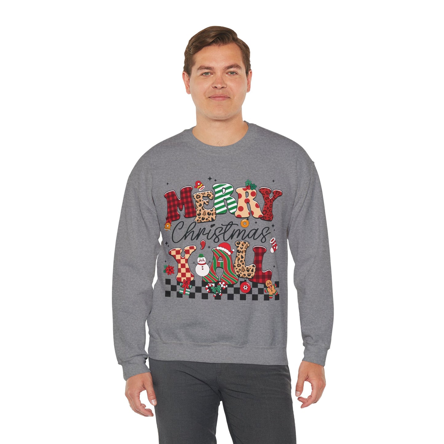 Merry Christmas Unisex Heavy Blend™ Crewneck Sweatshirt