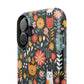 Whimsical Feline Garden Magnetic Tough iPhone Cases