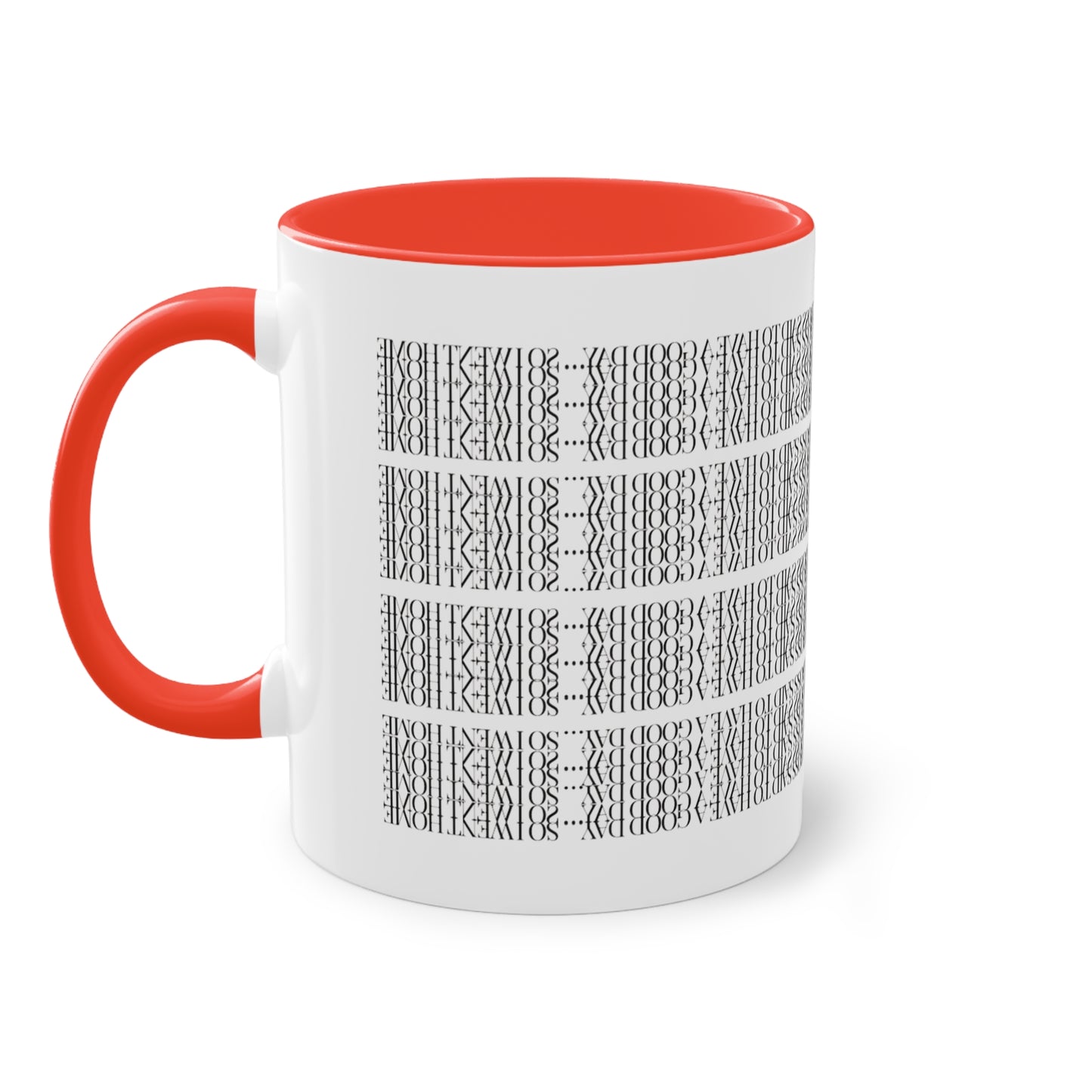 Two Tone Funny Hidden Message Mug - “My Boss said to have a good day… so I went home.”- Viral Optical Illusion Mug - Secret Sarcastic Work Message - Dishwasher Safe, Unique Gifts for Coffee Lovers, Home & Office Decor, Holiday Present.