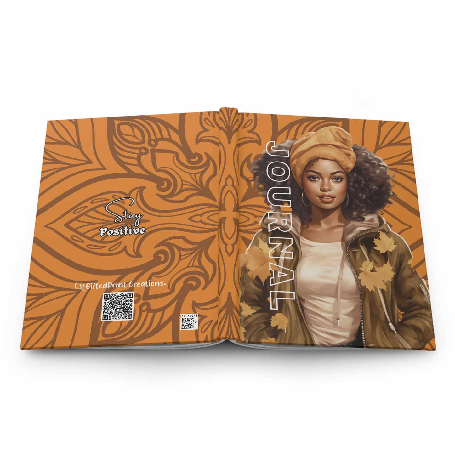 Stylish Motivational Journal - Stay Positive, Fall Vibes, Perfect for Gifts & Self-Reflection, Autumn Aesthetic Notebook.