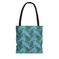 Blue Tropical Bliss Tote Bag