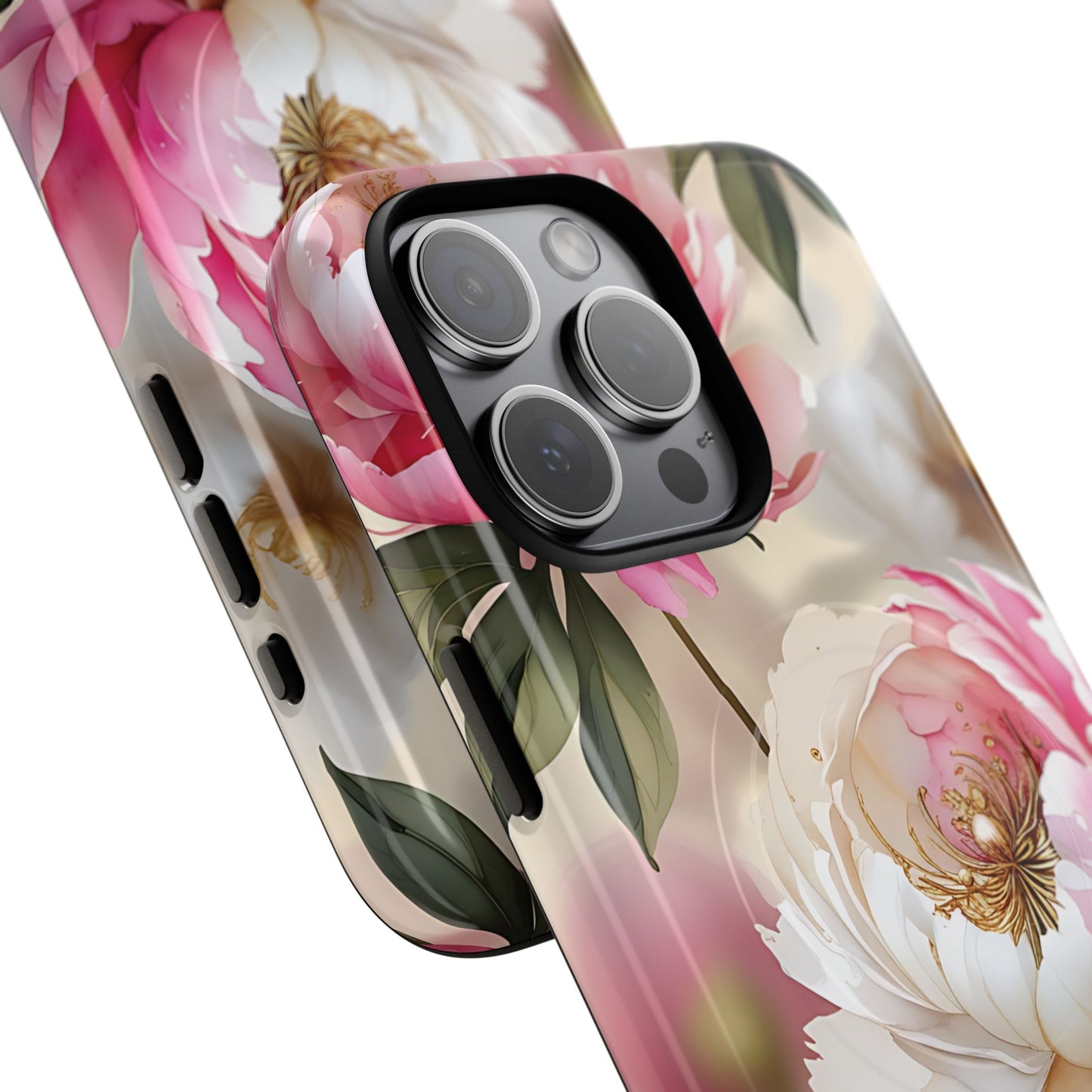 Blooming Petals Tough Magnetic Phone Cases, Elegant Phone Cover, Durable Case for Flower Lovers, Phone Accessories