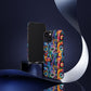 Psychedelic Visions Colorful Art iPhone Case - Tough Cases with Vibrant Abstract Design