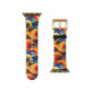 Cosmic Swirl Vibrant Art Watch Band - Colorful Abstract Design for Apple Watch.