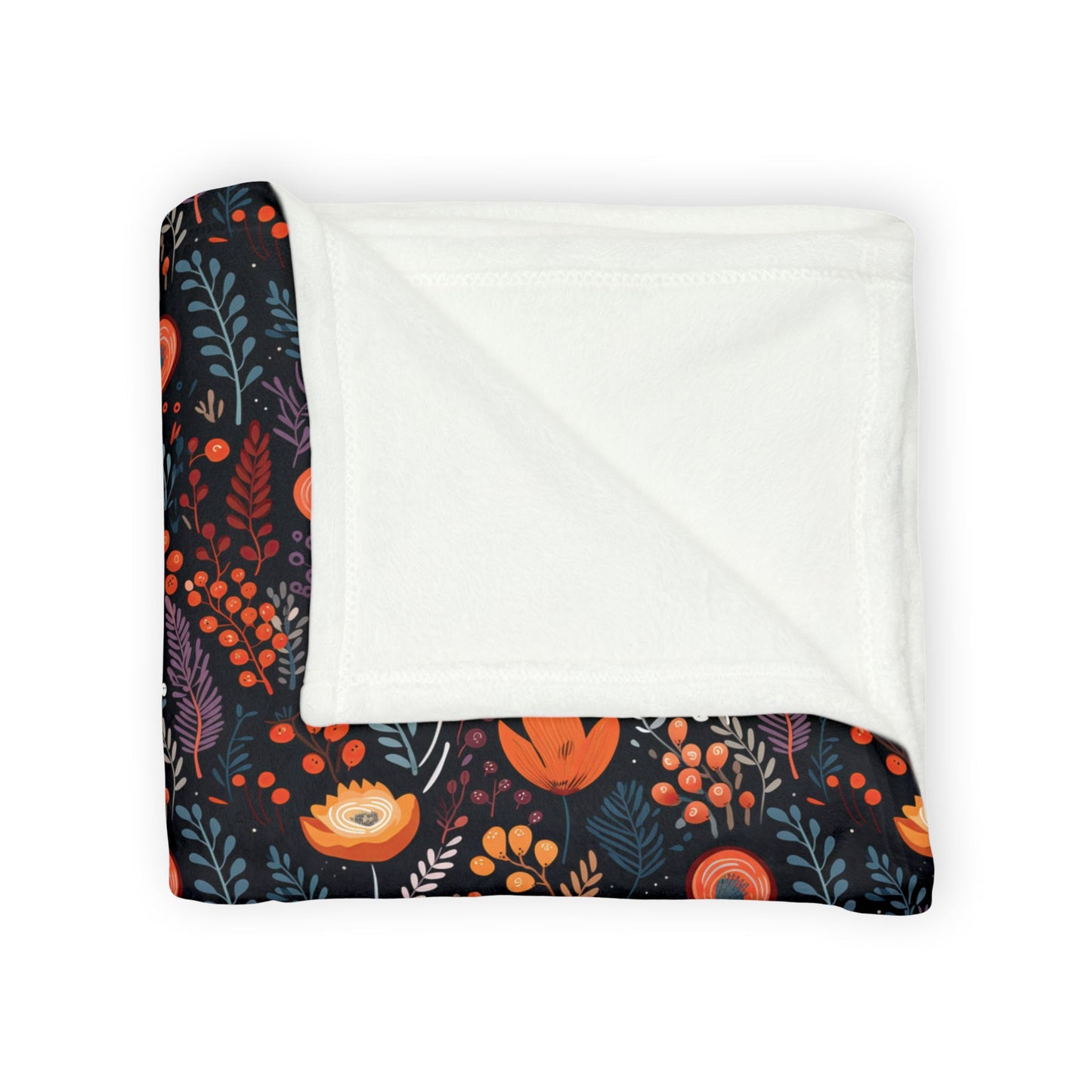 Autumn Bloom Soft Minky Blanket''