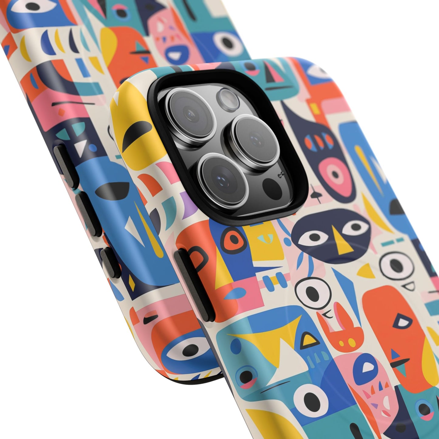Personalized Vibrant Phone Case,  Magnetic iPhone Cover, Colorful Abstract Protection, Trendy Gift, Unique Tech Accessory, Art Phone Case