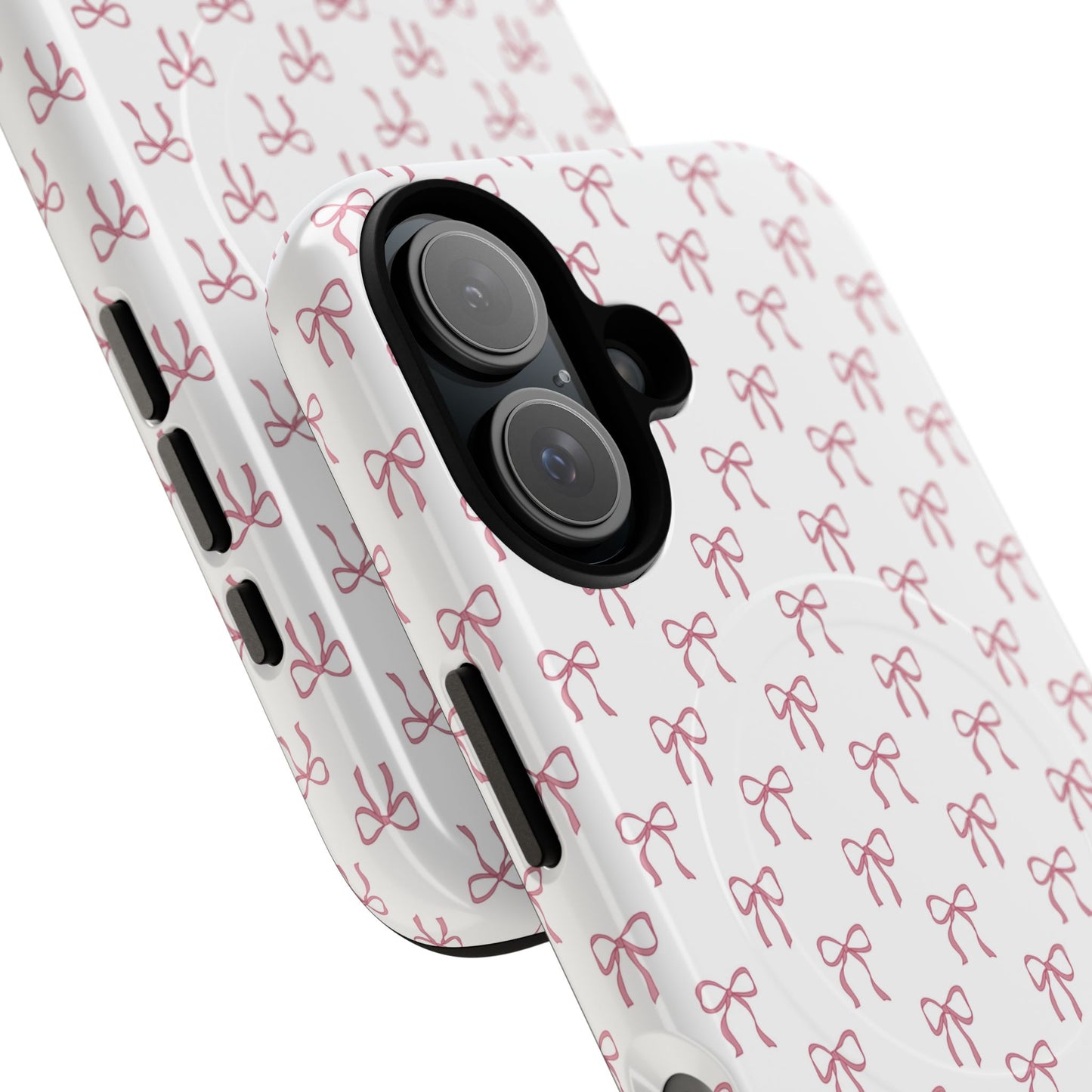 Blush Coquette Bow Bliss Magnetic iPhone Cases, Gift for Her, Cute iPhone Accessories, Fun Personalized Cases, Stylish Tech Gifts, Birthday Present
