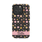 Personalized Gold & Pink Confetti Tough Phone Case — Glitter Dot Protective Phone Cover
