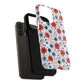 Patriotic Floral Dreams Tough Magnetic iPhone Cases, Durable, Stylish, Gift for Her, Protective Phone Cover, Spring Floral Design
