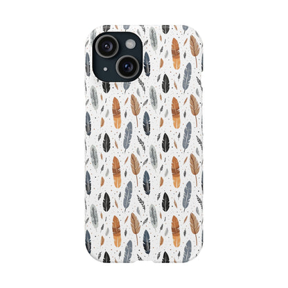 Whispering Feathers Slim Phone Cases for iPhone and Samsung