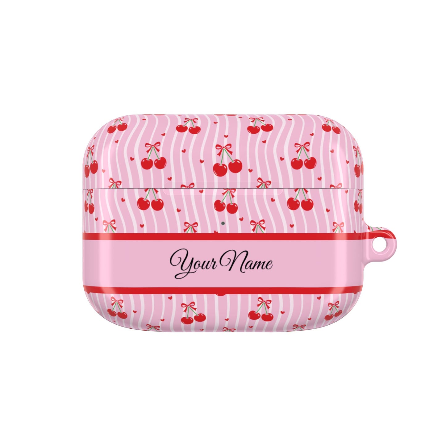 Personalized Cherry Blossom Dreams AirPod Case — Pink Custom Name Charging Cover ,Airpods Pro Gen 1 and 2, Gen 1 to 4.