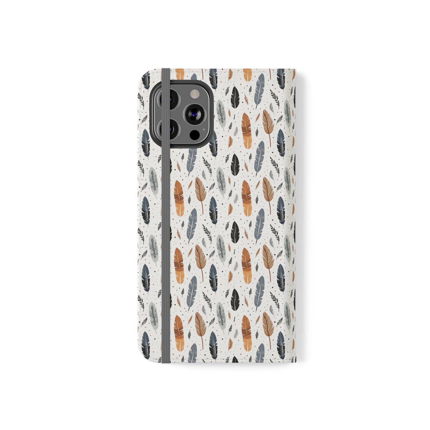 Whispering Feathers iPhone and Samsung Flip Cases